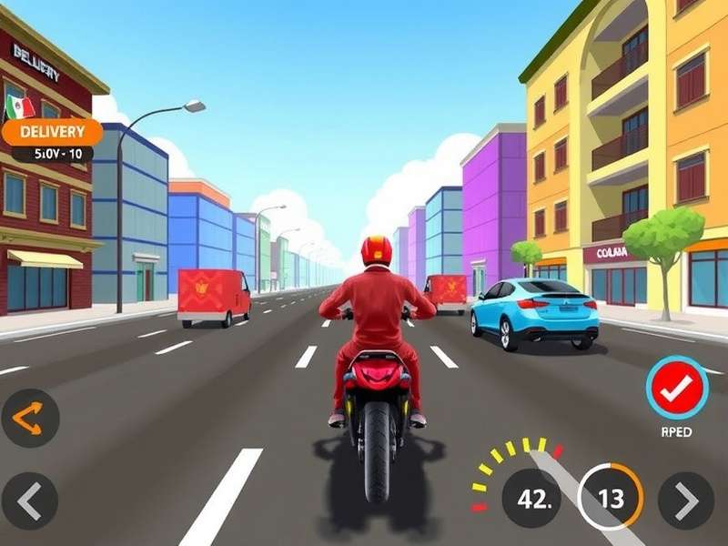 Delivery Dash Master gameplay screenshot showing Indian city delivery
